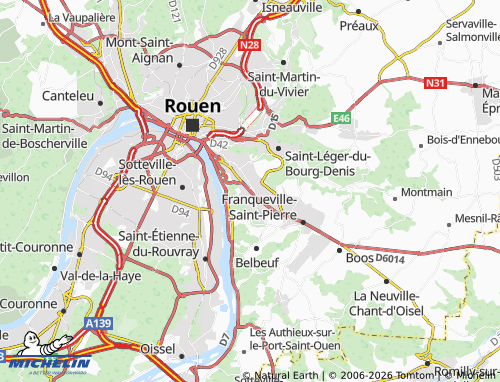 MICHELIN Le Mesnil-Esnard map - ViaMichelin