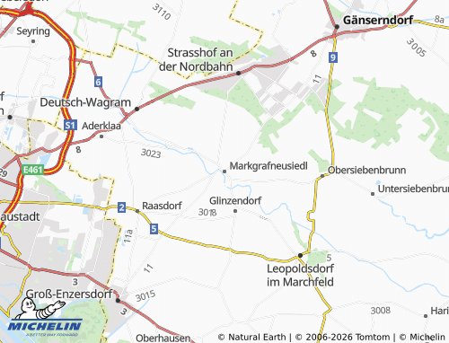 MICHELIN Markgrafneusiedl map - ViaMichelin
