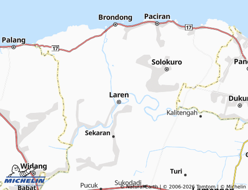 MICHELIN Gampang Sejati map - ViaMichelin