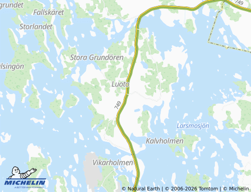 Carte MICHELIN Luoto - ViaMichelin