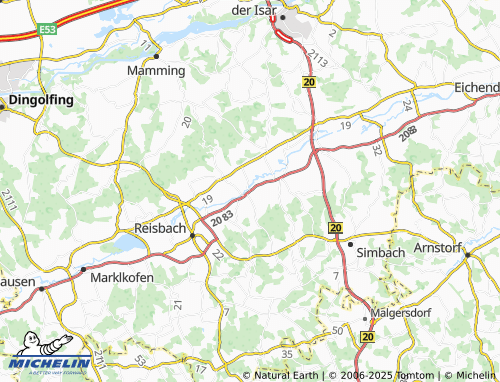 MICHELIN-Landkarte Obermünchsdorf - ViaMichelin