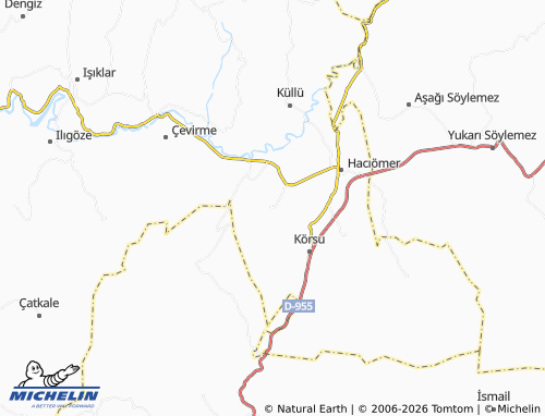 MICHELIN Gülveren map - ViaMichelin