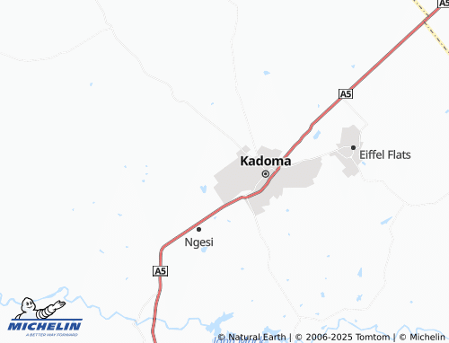 MICHELIN Munhumutapa map - ViaMichelin