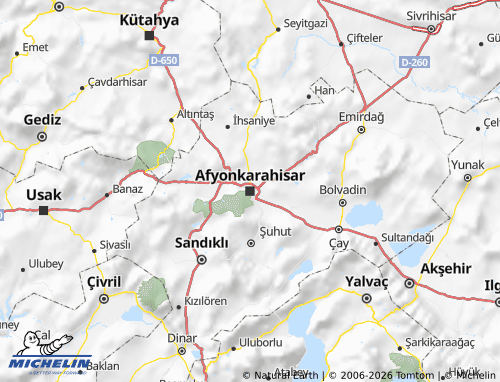 Mapa MICHELIN Afyonkarahisar - ViaMichelin