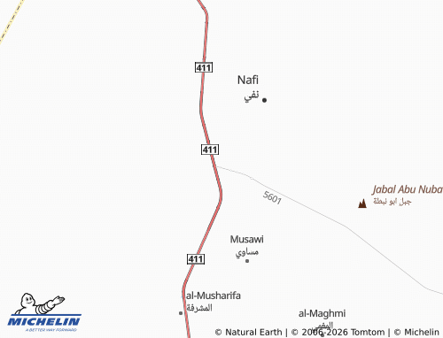 MICHELIN-Landkarte al-Shuhada' - ViaMichelin