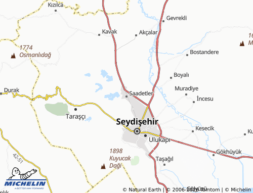 MICHELIN Saadetler map - ViaMichelin