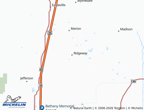 Mapa MICHELIN Ridgeway - ViaMichelin