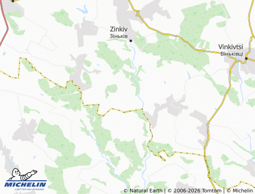 MICHELIN Kornachivka map - ViaMichelin