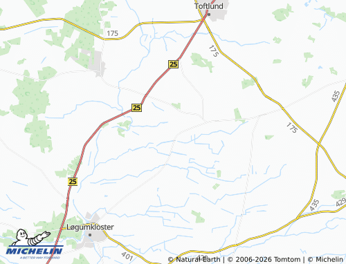 MICHELIN Revslund map - ViaMichelin