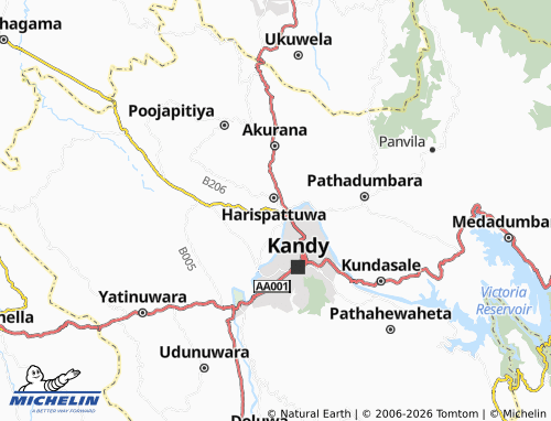 MICHELIN Yatiwawala map - ViaMichelin