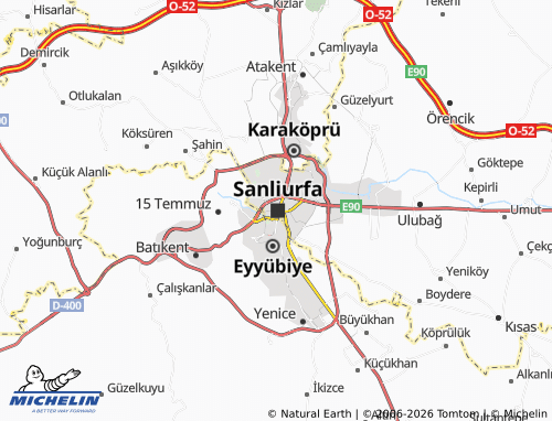 MICHELIN Haliliye map - ViaMichelin
