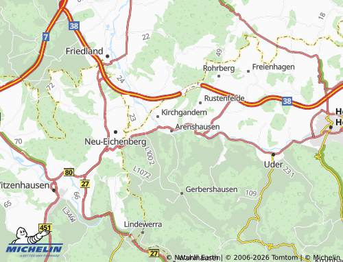 Mappa MICHELIN Arenshausen - ViaMichelin