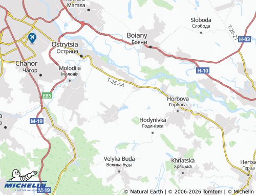 Mappa MICHELIN Mamornytsia - ViaMichelin