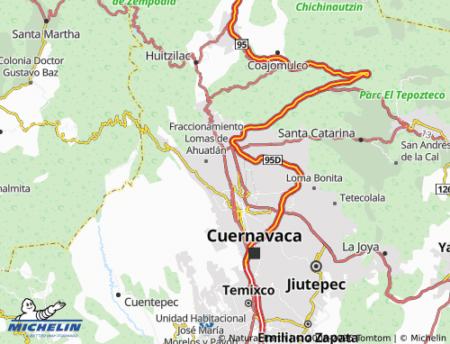 Kaart MICHELIN Tlaltenango - ViaMichelin