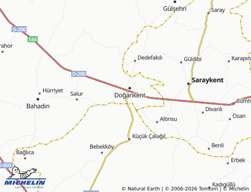 MICHELIN Aksaray map - ViaMichelin