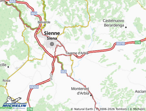 MICHELIN Abbadia map - ViaMichelin