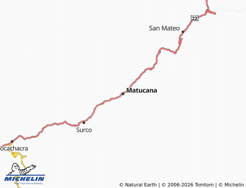 Mappa MICHELIN Matucana - ViaMichelin