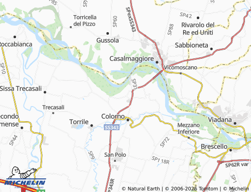 MICHELIN Sanguigna map - ViaMichelin