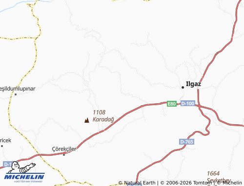 MICHELIN Alpagut map - ViaMichelin