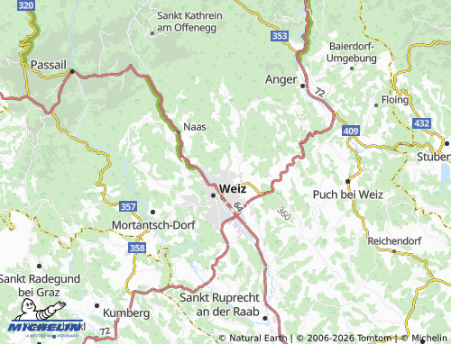 MICHELIN Landscha bei Weiz map - ViaMichelin