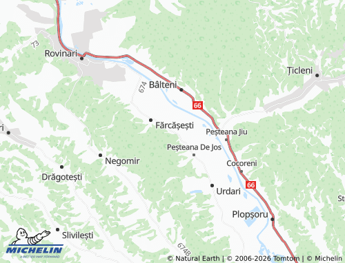 Carte MICHELIN Valea cu Apă - ViaMichelin
