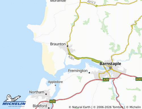 MICHELIN Wrafton map - ViaMichelin