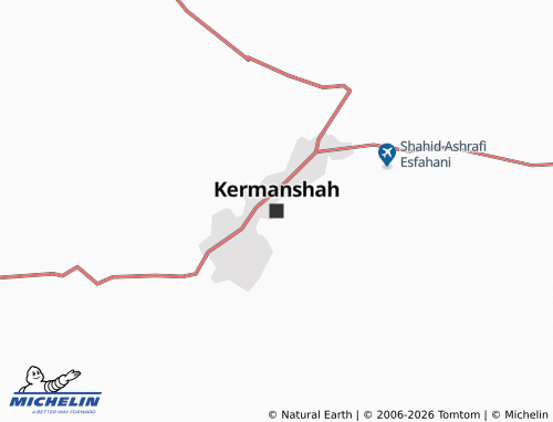 Mappa MICHELIN Kermanshah - ViaMichelin