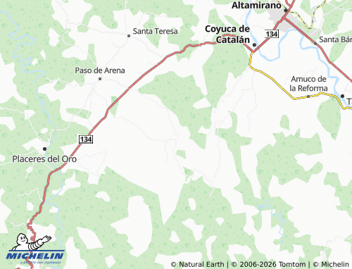 MICHELIN-Landkarte Las Cruces Centro - ViaMichelin