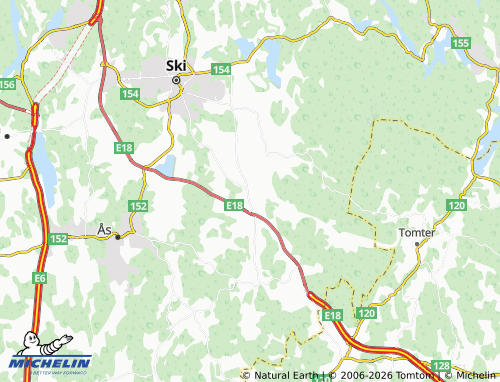 MICHELIN Kråkstad map - ViaMichelin
