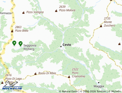 Carte MICHELIN Cevio - ViaMichelin