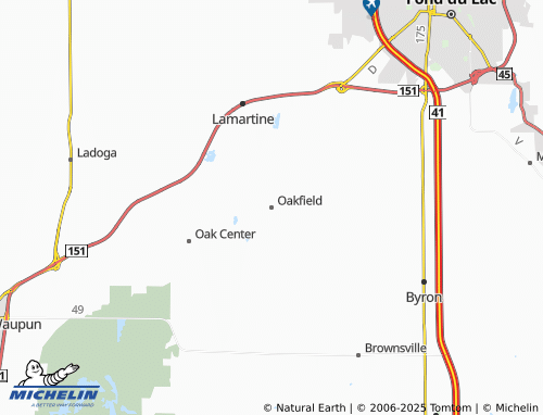 MICHELIN Oakfield map - ViaMichelin
