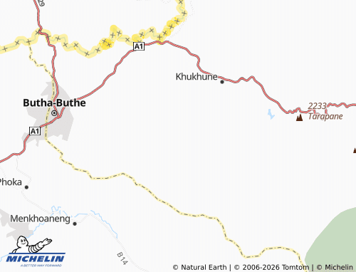 MICHELIN Ha Mosala Suping map - ViaMichelin