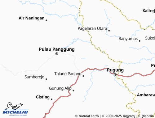 MICHELIN Gedung Agung map - ViaMichelin