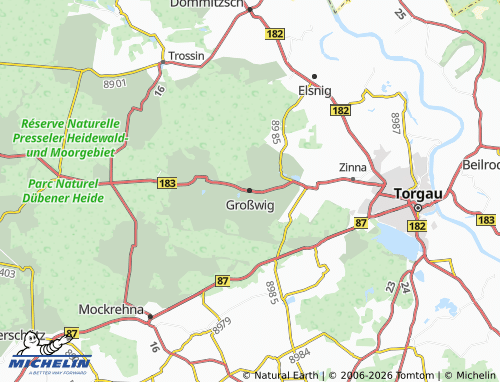 Mappa MICHELIN Großwig - ViaMichelin