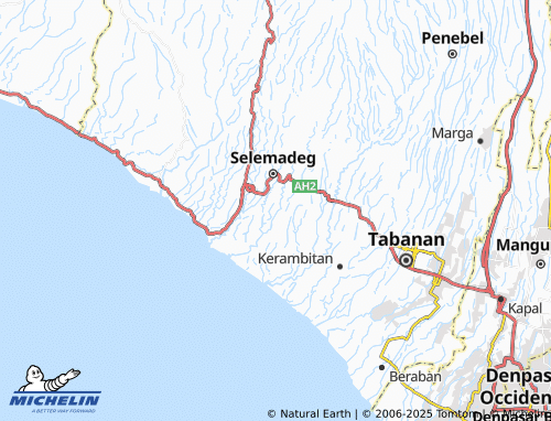 MICHELIN Serampingan map - ViaMichelin