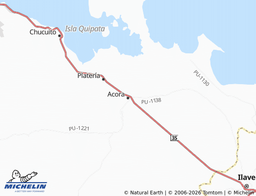 MICHELIN Acora map - ViaMichelin