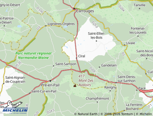 Mapa MICHELIN Ciral - ViaMichelin