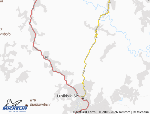 MICHELIN-Landkarte Mvimvane - ViaMichelin