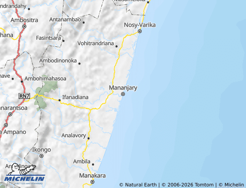 Mappa MICHELIN Mananjary - ViaMichelin