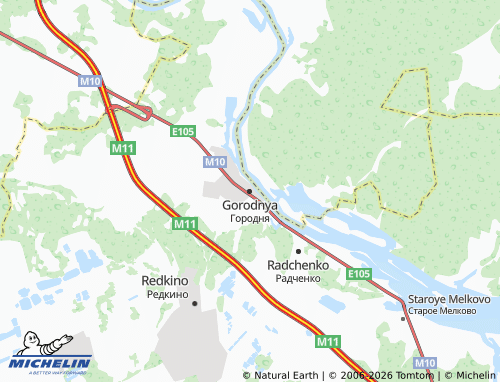Carte MICHELIN Gorodnya - ViaMichelin