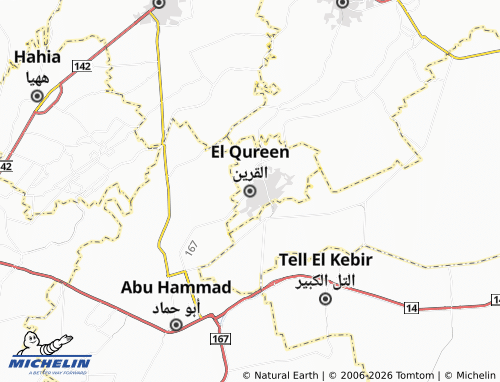 MICHELIN El Qureen map - ViaMichelin
