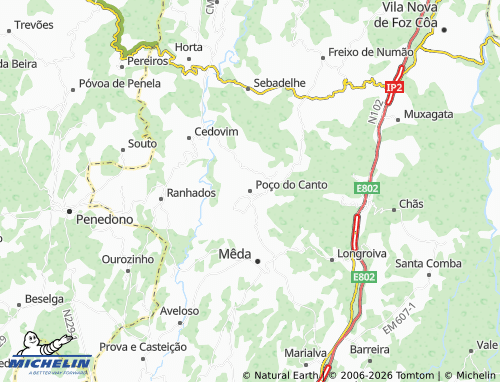 Mapa MICHELIN Poço do Canto - ViaMichelin