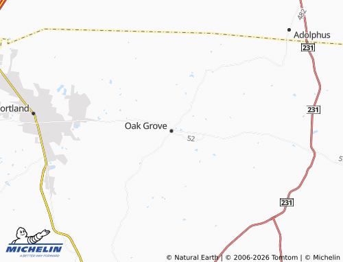 Mapa MICHELIN Oak Grove - ViaMichelin