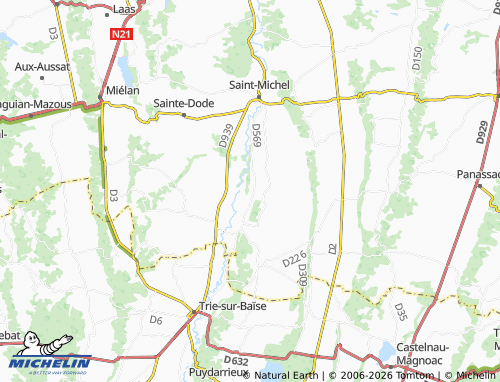 Mappa MICHELIN Barcugnan - ViaMichelin