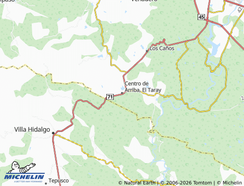 MICHELIN Centro de Arriba, El Taray map - ViaMichelin