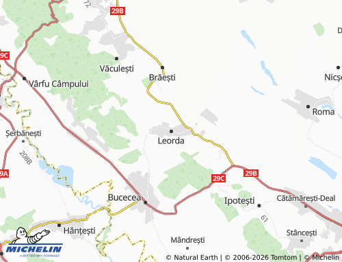 MICHELIN Leorda map - ViaMichelin