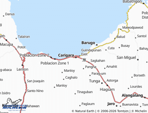 Mappa MICHELIN Baybay - ViaMichelin