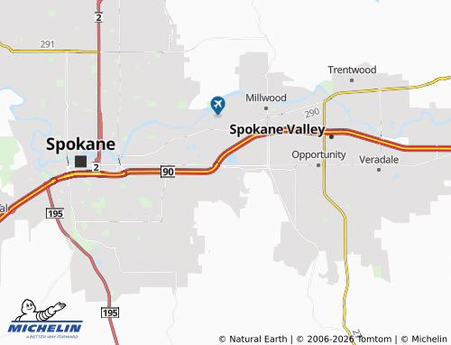 Carte MICHELIN East Spokane - ViaMichelin