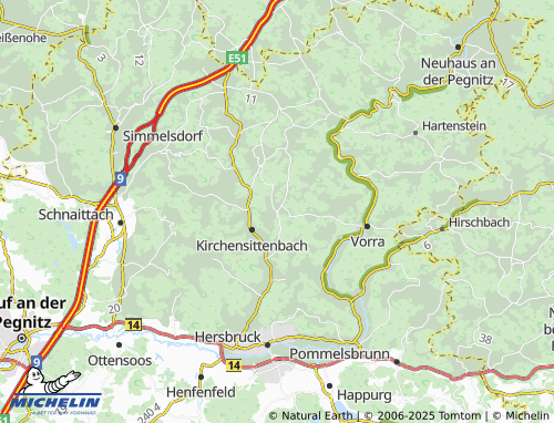 MICHELIN-Landkarte Stöppach - ViaMichelin
