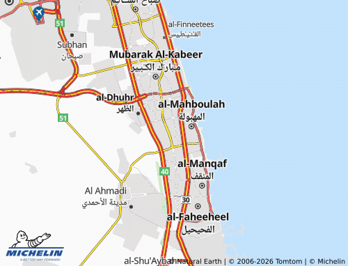 MICHELIN Al Riqqa 4 map - ViaMichelin